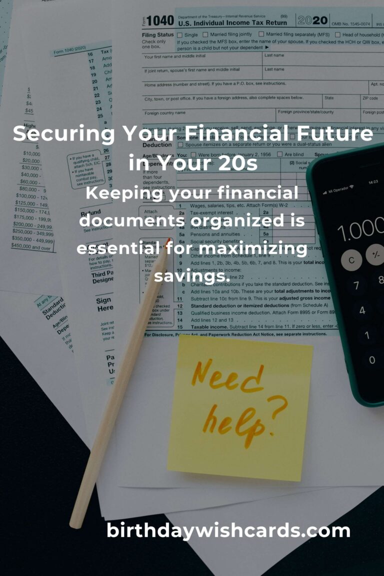 Avoiding Tax Pitfalls: How to Secure Your Financial Future in Your 20s
