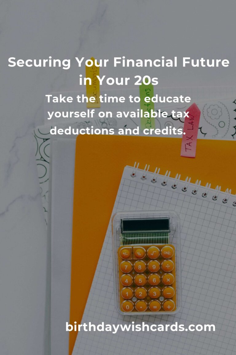 Avoiding Tax Pitfalls: How to Secure Your Financial Future in Your 20s