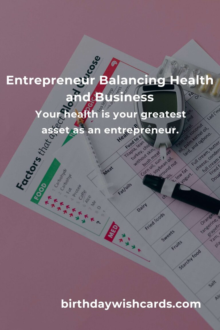 Balancing Business and Health: A Heartfelt Guide for Entrepreneurs to Improve Cholesterol