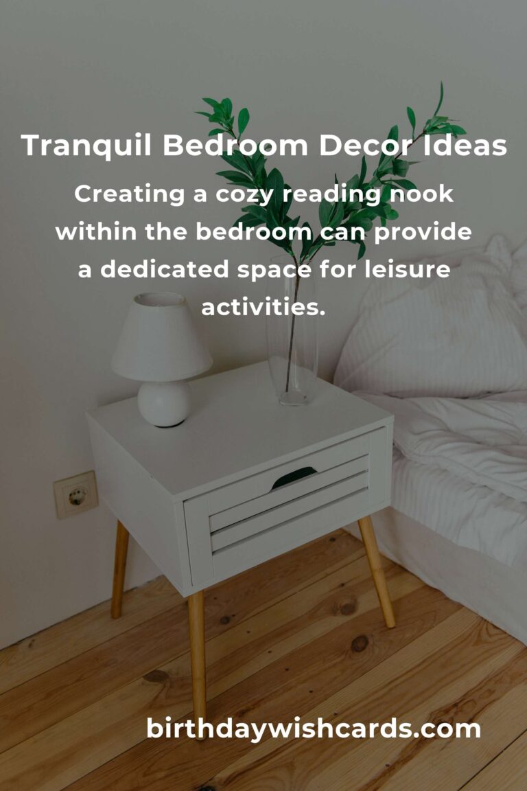 Bedroom Decor Ideas for Retirees: Create a Relaxing Oasis