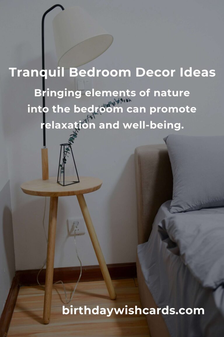 Bedroom Decor Ideas for Retirees: Create a Relaxing Oasis