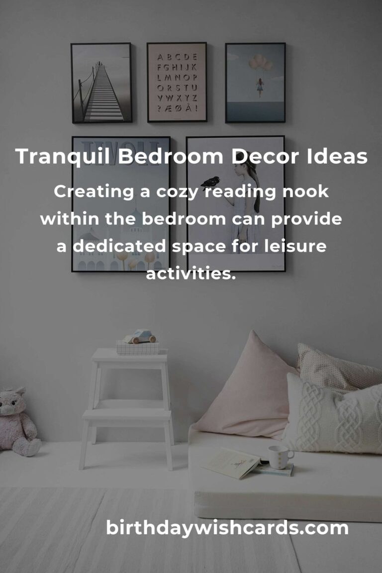 Bedroom Decor Ideas for Retirees: Create a Relaxing Oasis