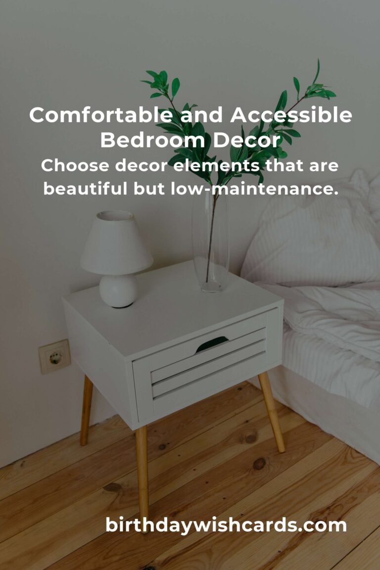 Bedroom Decor Ideas for Seniors: Creating Comfort and Accessibility