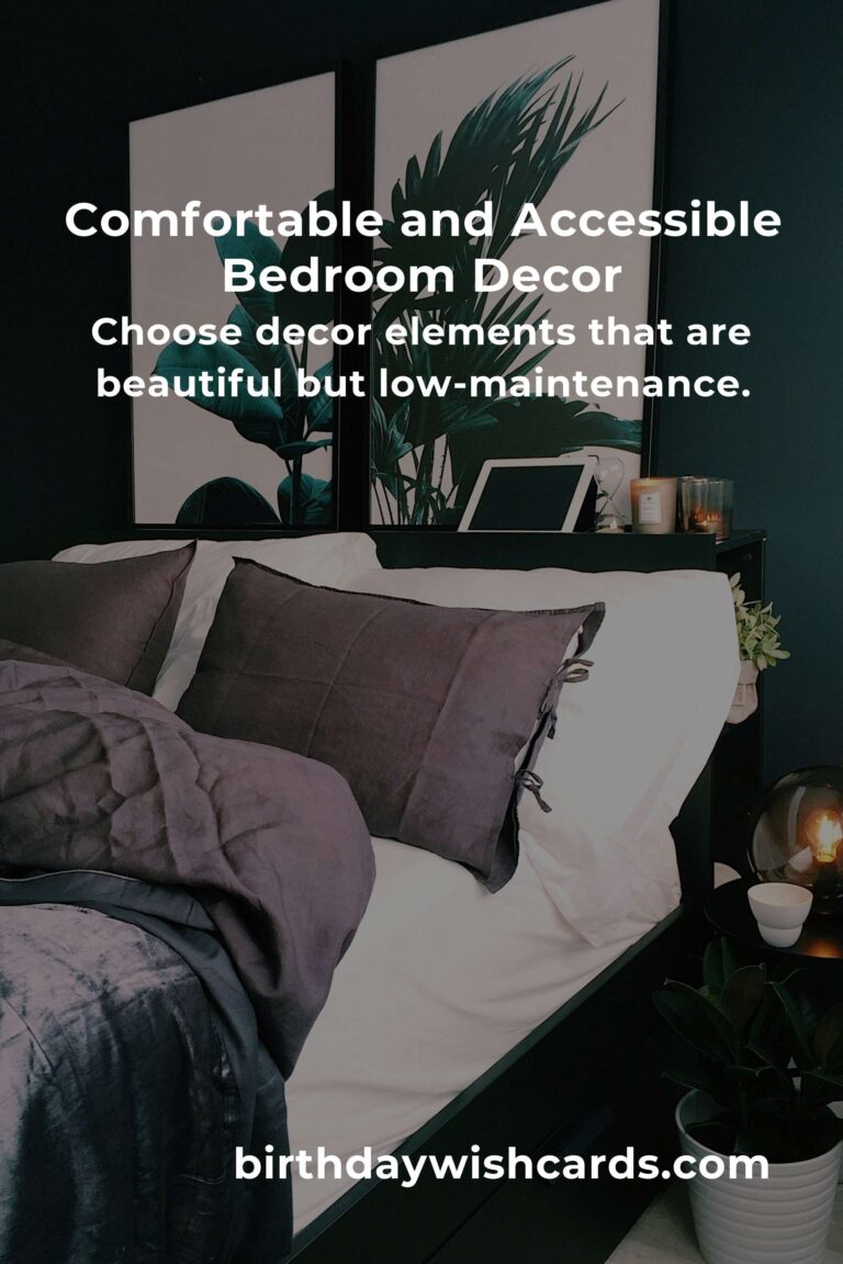 Bedroom Decor Ideas for Seniors: Creating Comfort and Accessibility