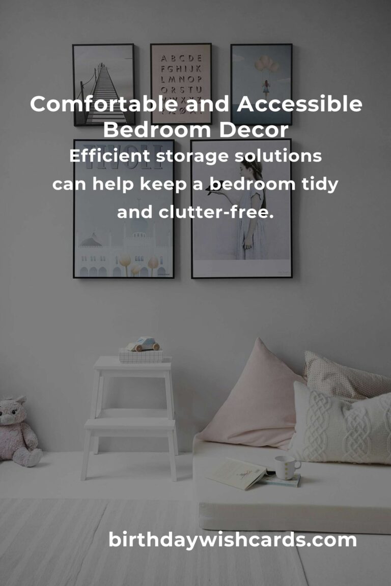 Bedroom Decor Ideas for Seniors: Creating Comfort and Accessibility