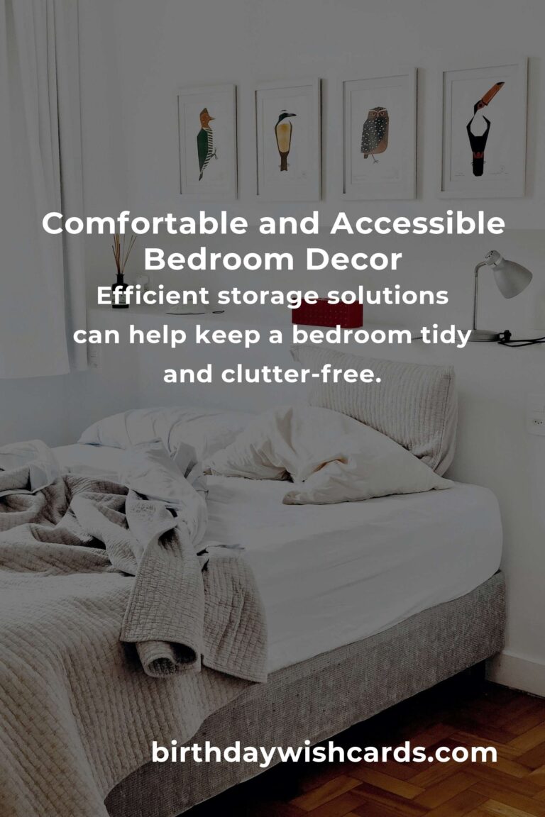 Bedroom Decor Ideas for Seniors: Creating Comfort and Accessibility