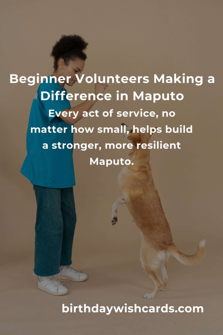 Begin Your Journey: Volunteer Opportunities for Beginners in Maputo