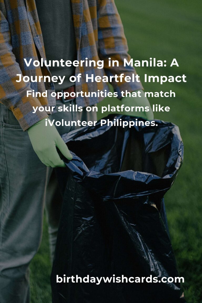 Begin Your Volunteering Journey in Manila: A Heartfelt Guide for Newcomers