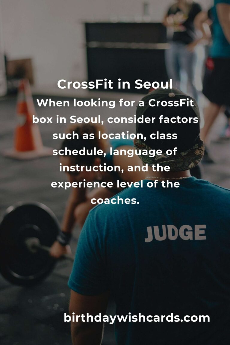 Beginner's Guide to CrossFit in Seoul: Get Fit and Have Fun