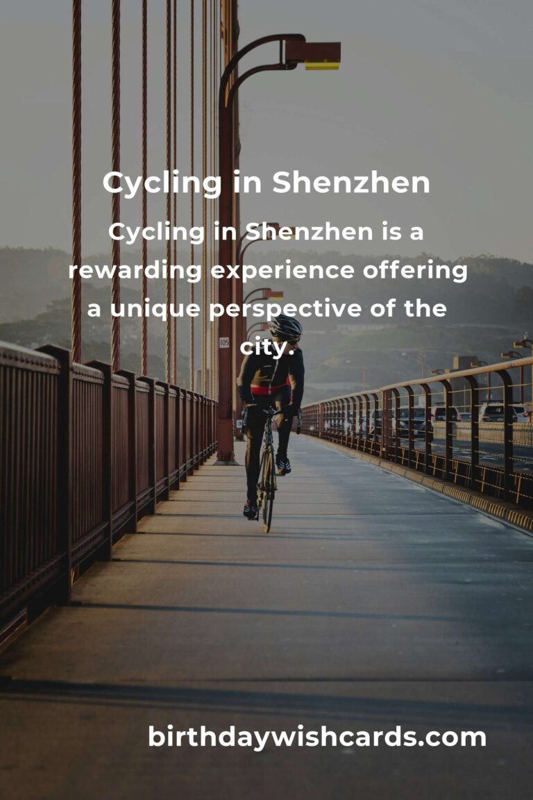 Beginner's Guide to Cycling in Shenzhen: Exploring the City on Two Wheels