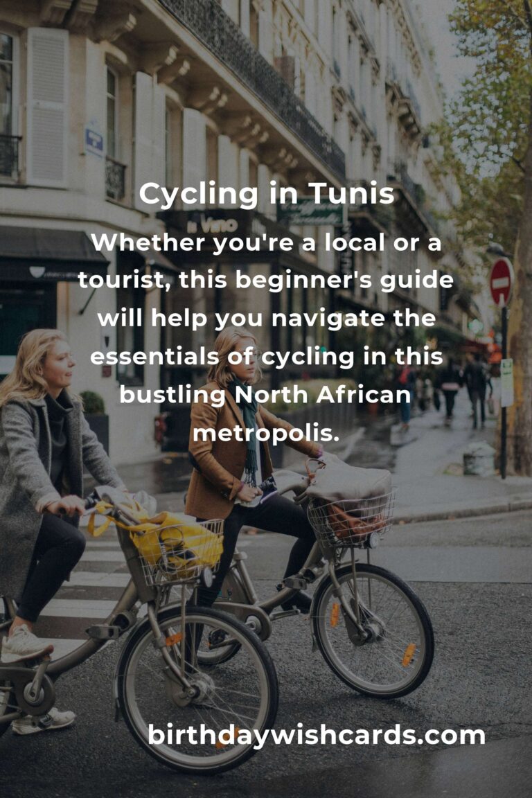 Beginner's Guide to Cycling in Tunis: What You Need to Know