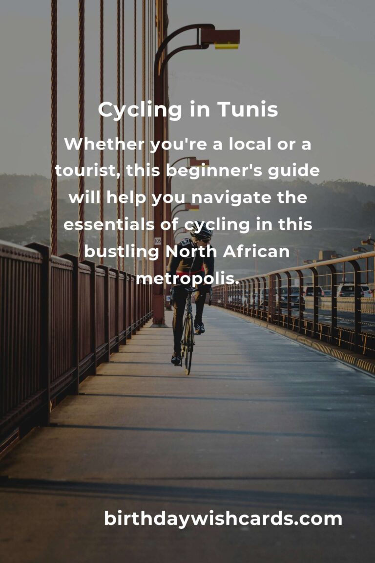 Beginner's Guide to Cycling in Tunis: What You Need to Know