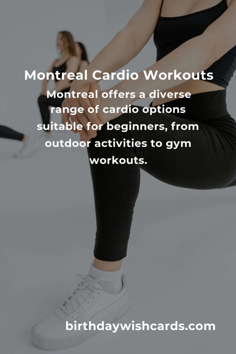 Beginner's Guide to Effective Cardio Workouts in Montreal