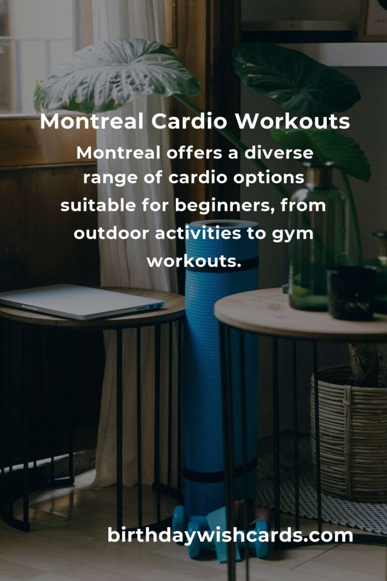 Beginner's Guide to Effective Cardio Workouts in Montreal