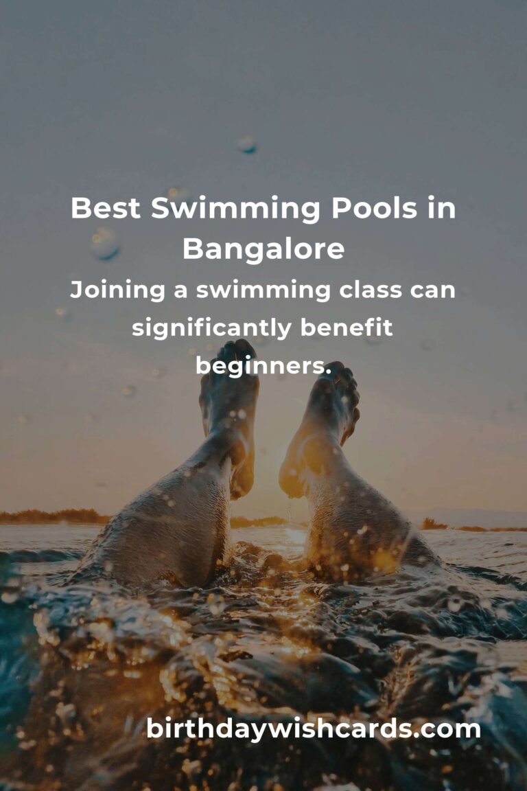 Beginner's Guide to Swimming in Bangalore: Dive into the Best Pools and Tips