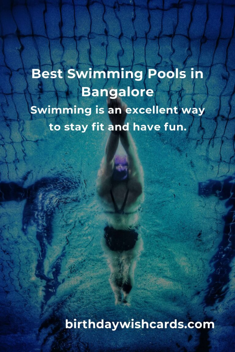 Beginner's Guide to Swimming in Bangalore: Dive into the Best Pools and Tips
