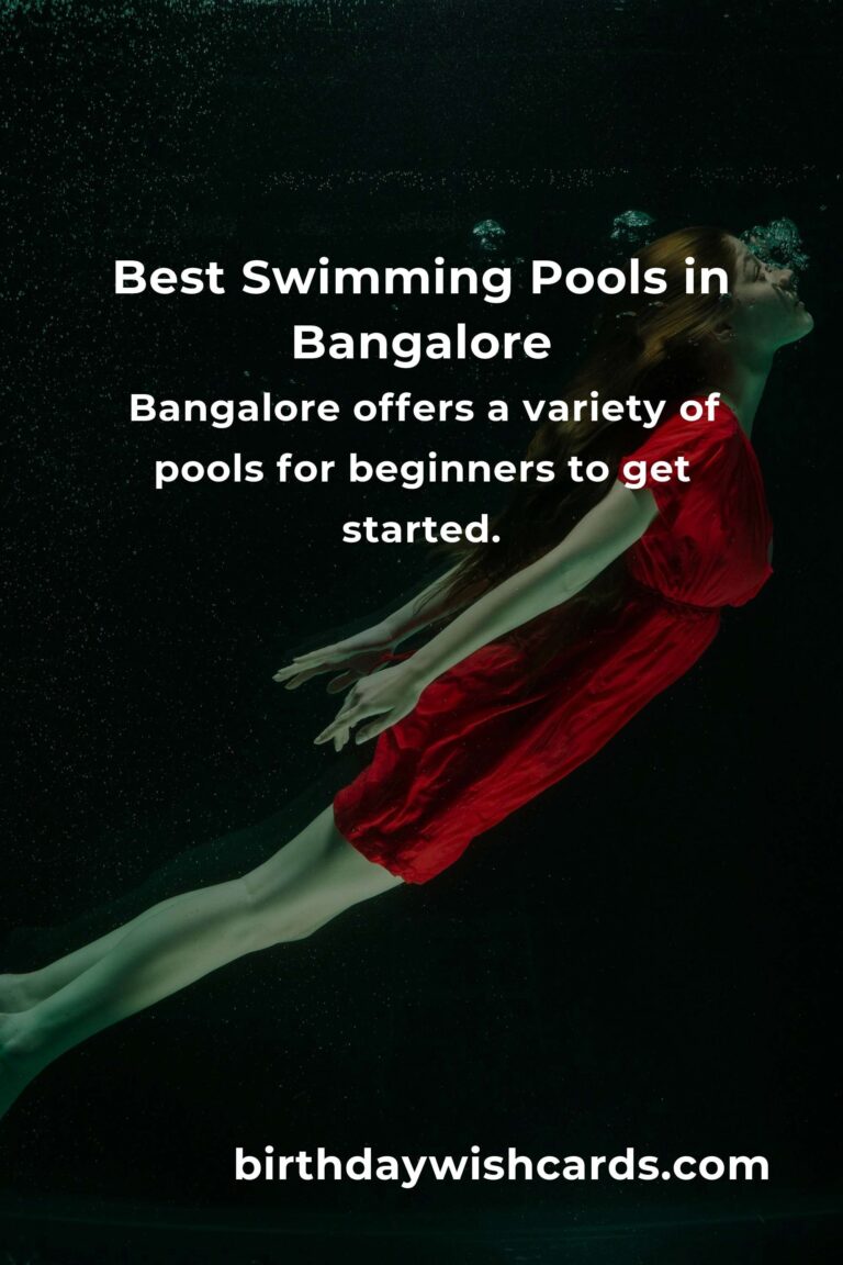 Beginner's Guide to Swimming in Bangalore: Dive into the Best Pools and Tips