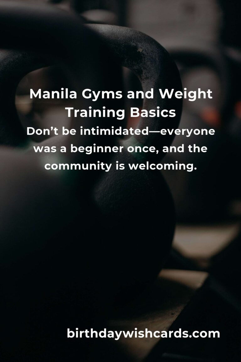 Beginner’s Guide to Weight Training in Manila: Start Strong, Stay Inspired