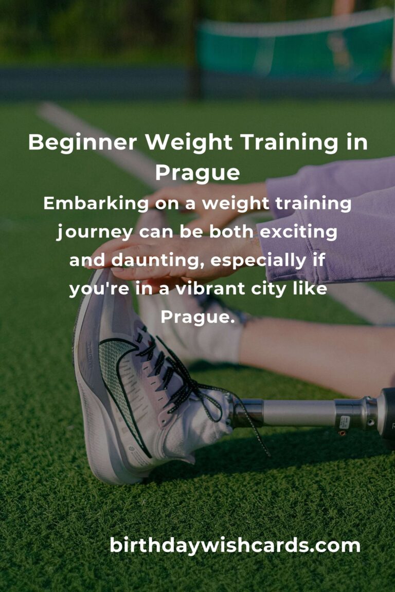 Beginner's Guide to Weight Training in Prague: A Comprehensive Introduction
