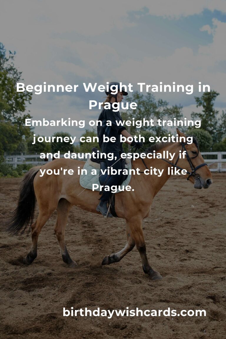 Beginner's Guide to Weight Training in Prague: A Comprehensive Introduction