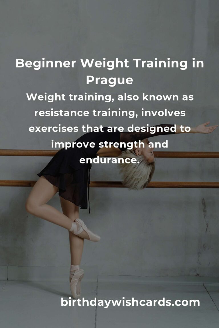 Beginner's Guide to Weight Training in Prague: A Comprehensive Introduction