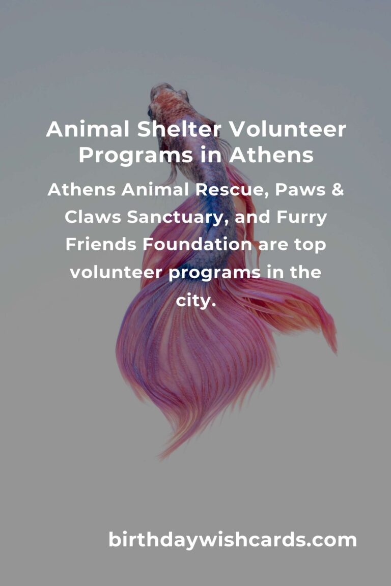 Best Animal Shelter Volunteer Programs in Athens: Make a Difference Today!