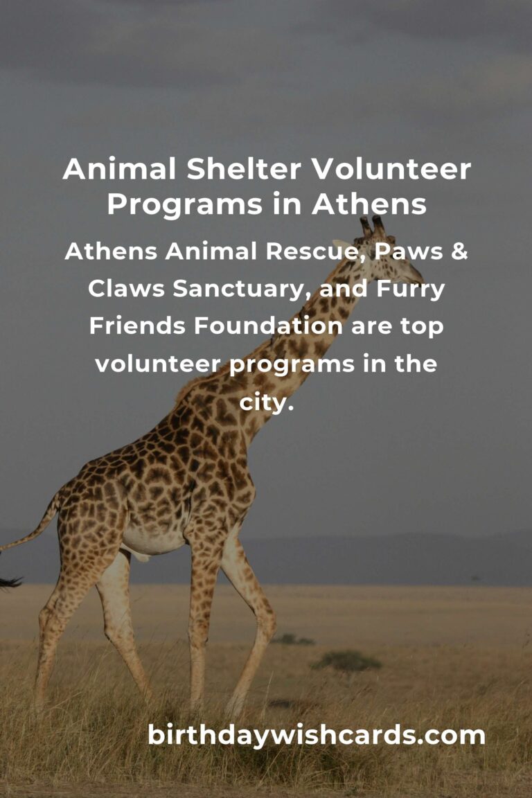 Best Animal Shelter Volunteer Programs in Athens: Make a Difference Today!