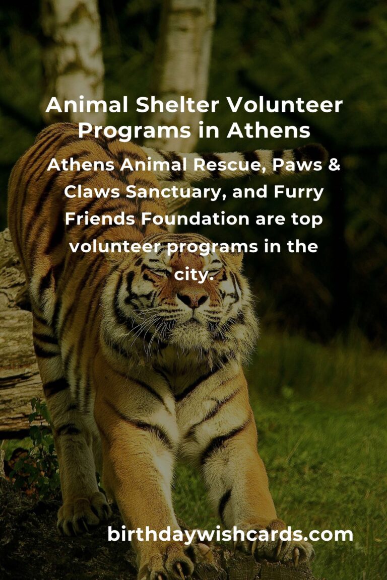 Best Animal Shelter Volunteer Programs in Athens: Make a Difference Today!