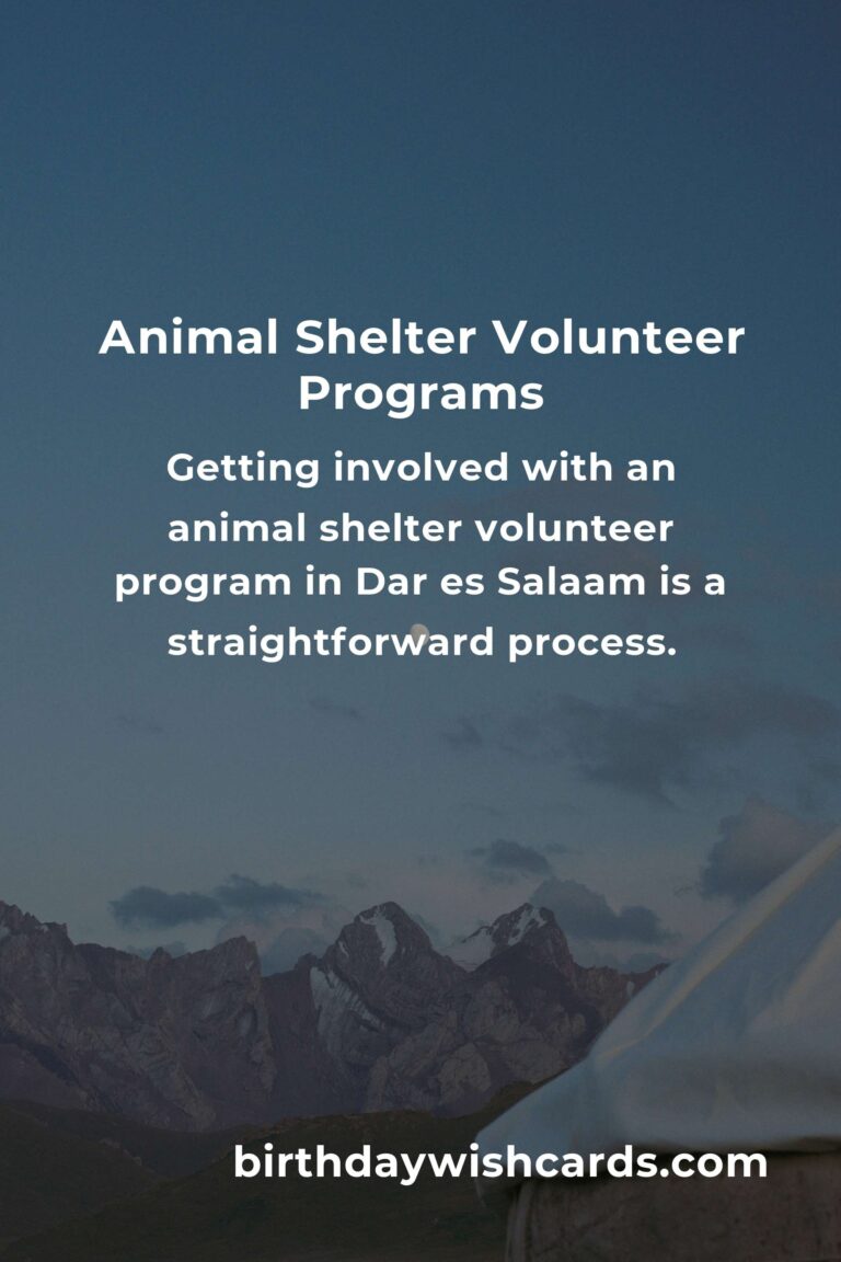 Best Animal Shelter Volunteer Programs in Dar es Salaam