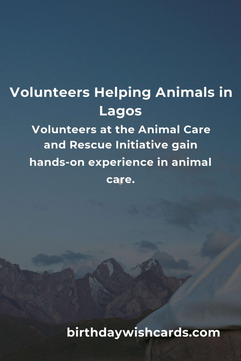 Best Animal Shelter Volunteer Programs in Lagos