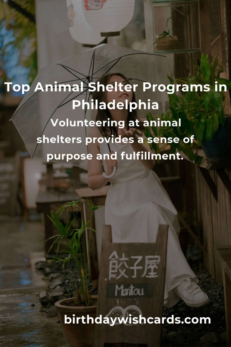 Best Animal Shelter Volunteer Programs in Philadelphia
