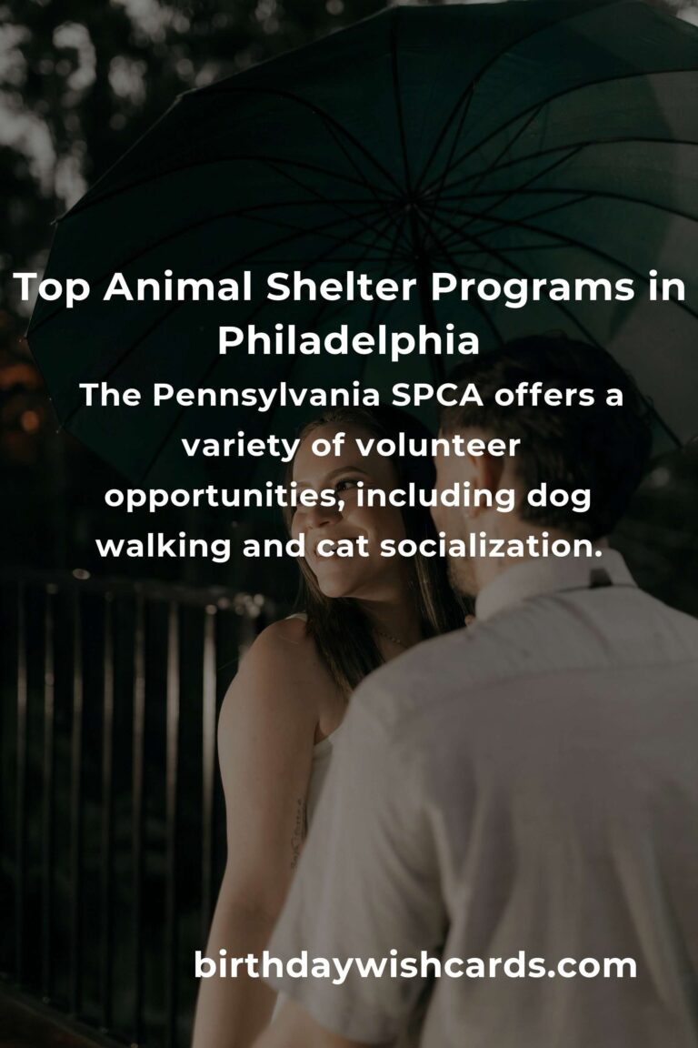 Best Animal Shelter Volunteer Programs in Philadelphia