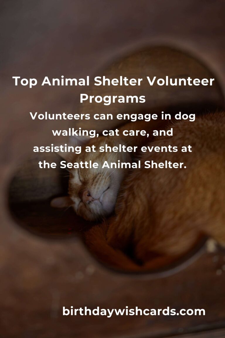 Best Animal Shelter Volunteer Programs in Seattle: Make a Difference Today