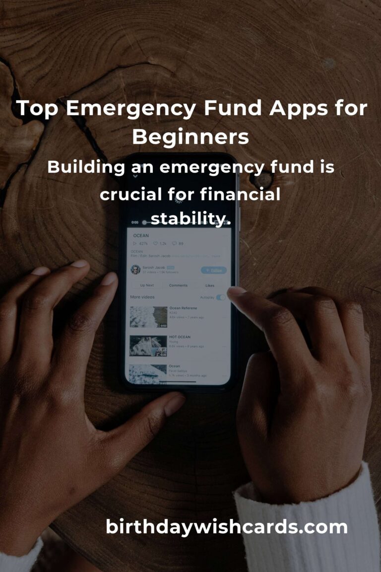 Best Emergency Fund Apps for Beginners: A Comprehensive Guide
