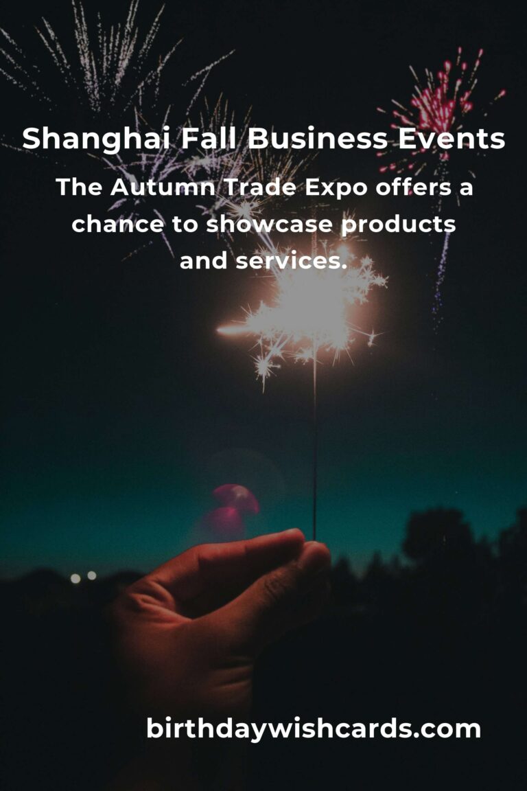 Best Fall Events in Shanghai for Small Business Owners