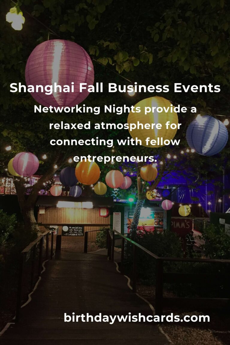 Best Fall Events in Shanghai for Small Business Owners