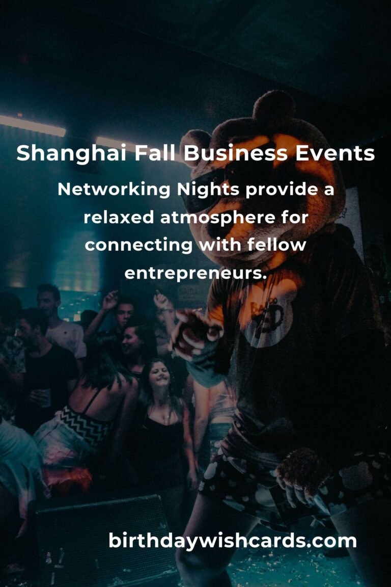 Best Fall Events in Shanghai for Small Business Owners