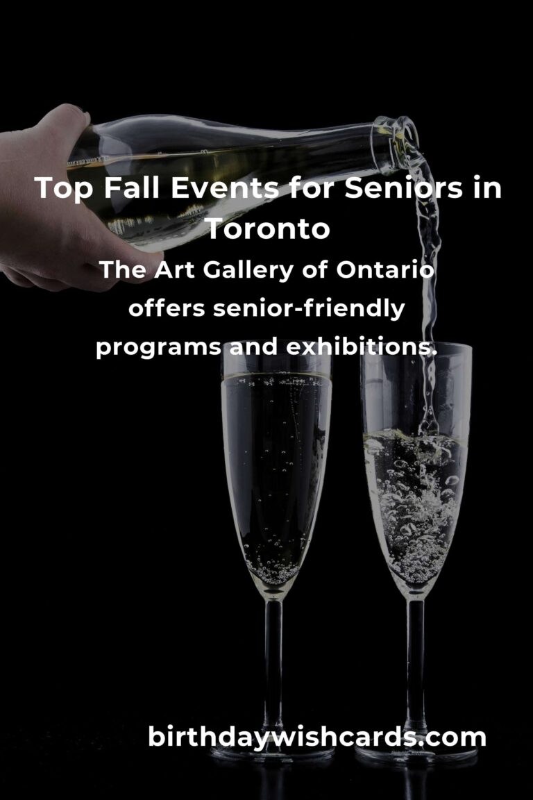 Best Fall Events in Toronto for Seniors: A Guide to Enjoying the Season