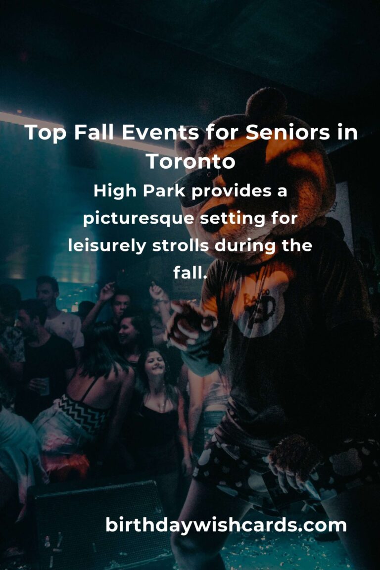 Best Fall Events in Toronto for Seniors: A Guide to Enjoying the Season