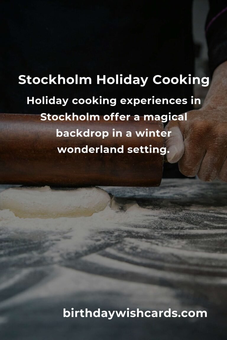 Best Holiday Cooking Experiences in Stockholm for 2025