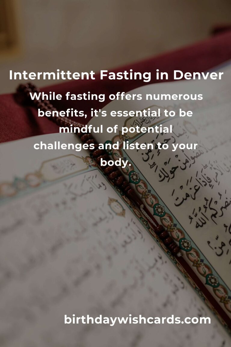 Best Intermittent Fasting Practices in Denver for 2025