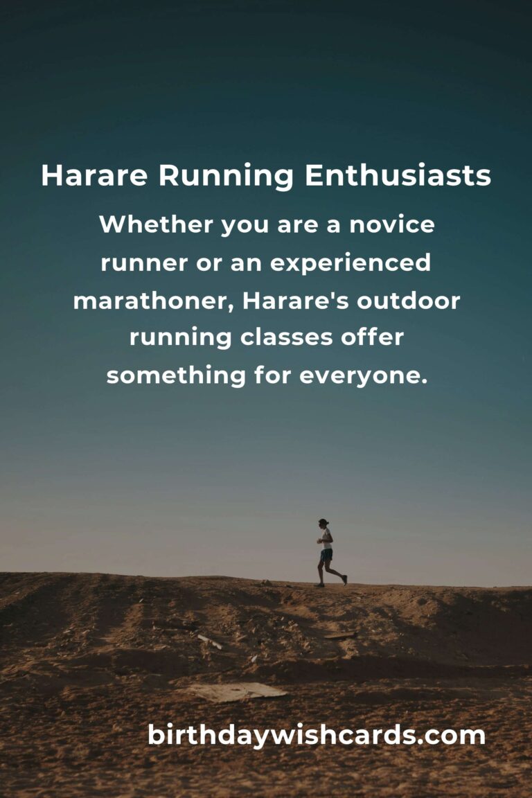 Best Outdoor Running Classes in Harare for 2025