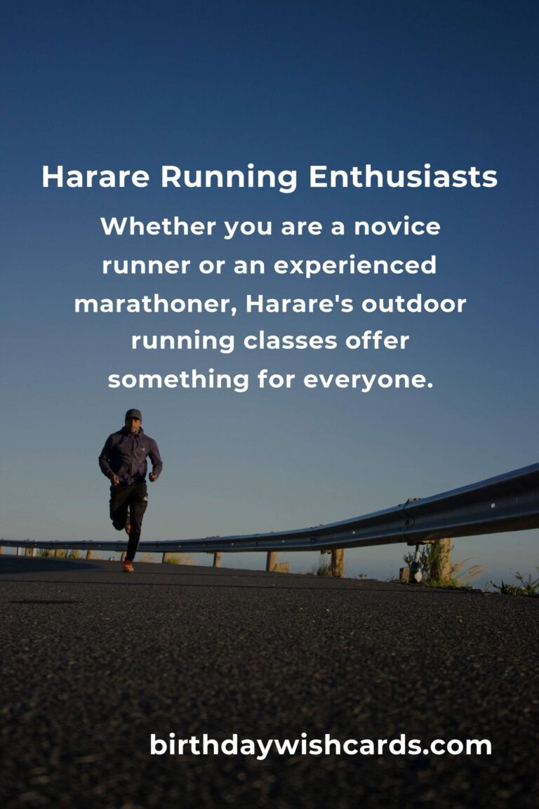 Best Outdoor Running Classes in Harare for 2025