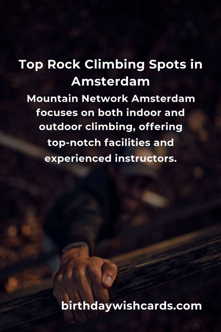 Best Rock Climbing Classes in Amsterdam for 2025