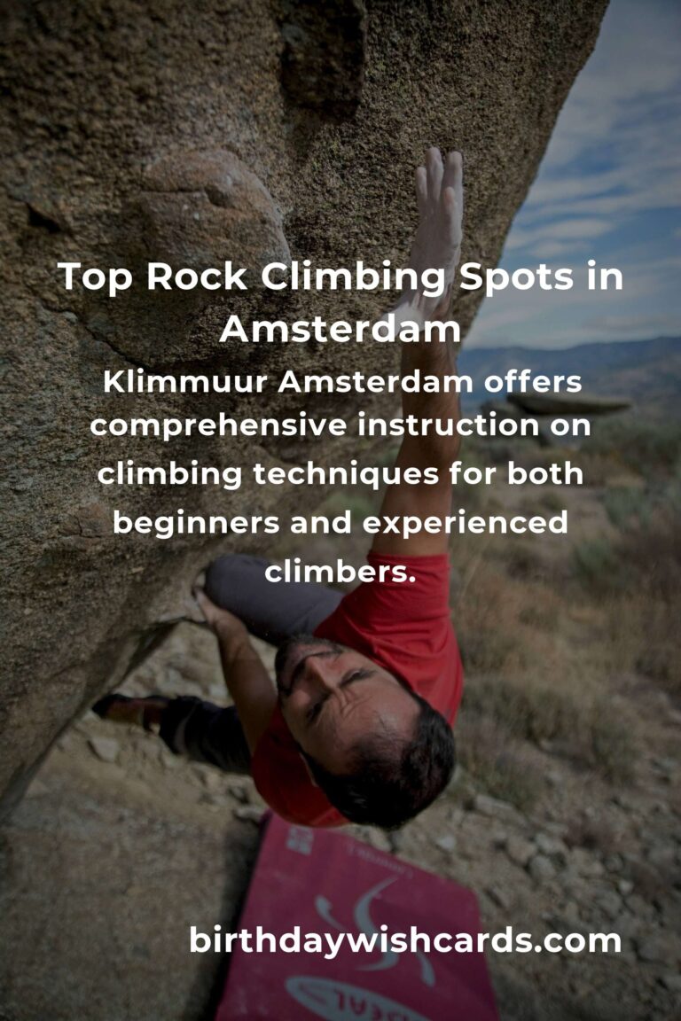 Best Rock Climbing Classes in Amsterdam for 2025