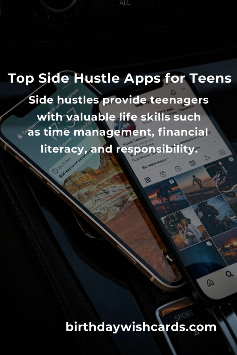 Best Side Hustle Apps for Teens: Earn Money Effortlessly