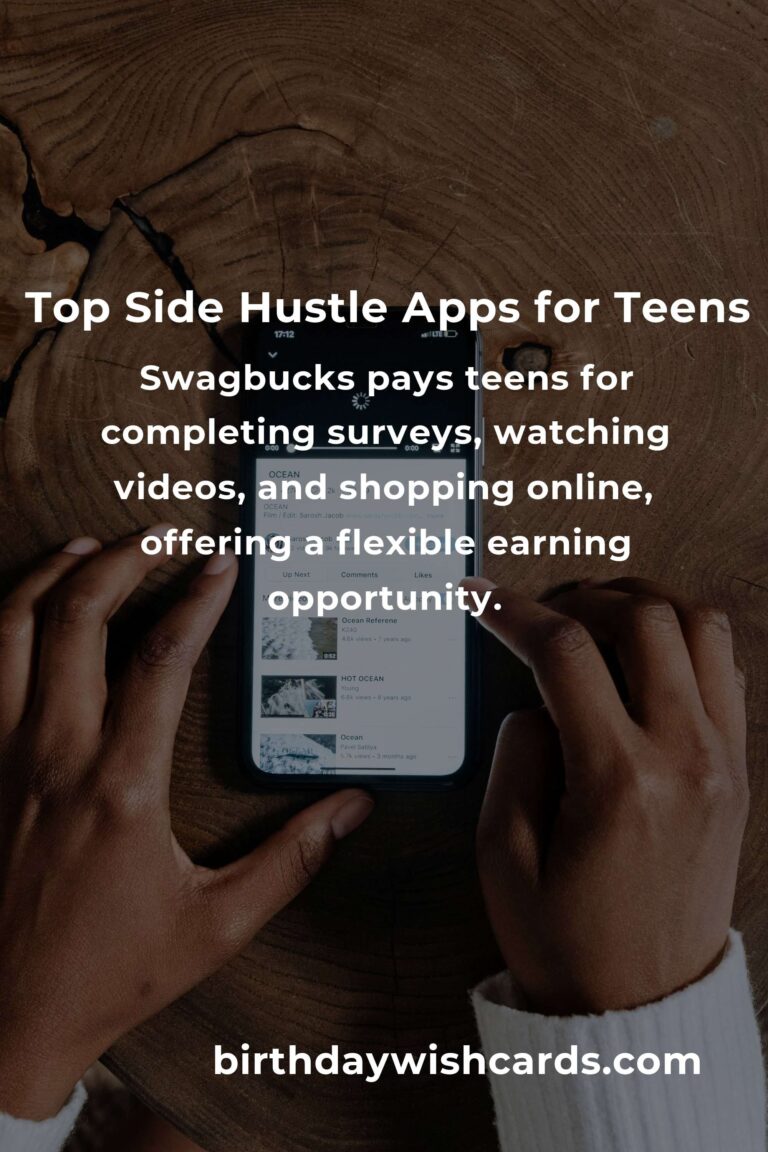 Best Side Hustle Apps for Teens: Earn Money Effortlessly