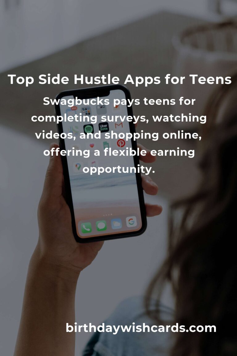 Best Side Hustle Apps for Teens: Earn Money Effortlessly