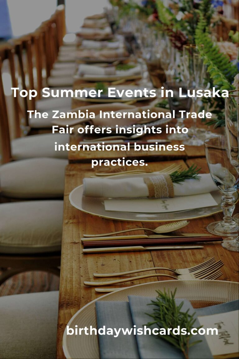 Best Summer Events in Lusaka for College Students