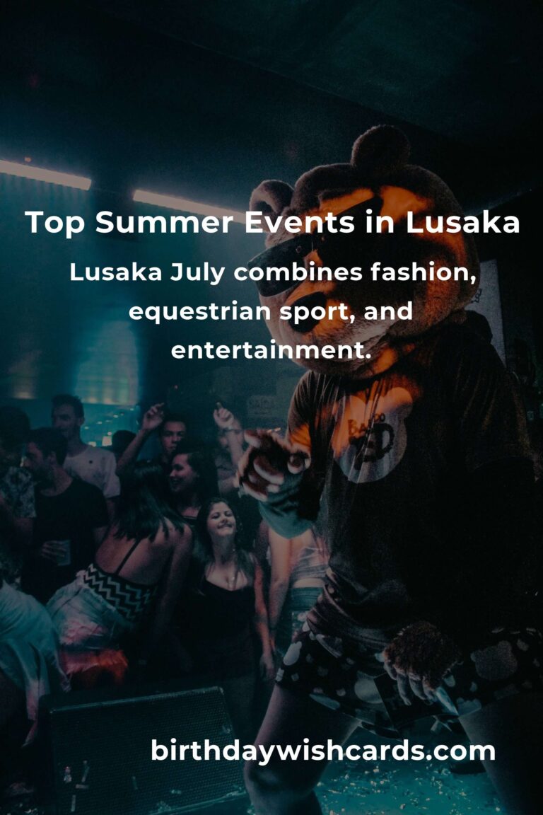 Best Summer Events in Lusaka for College Students